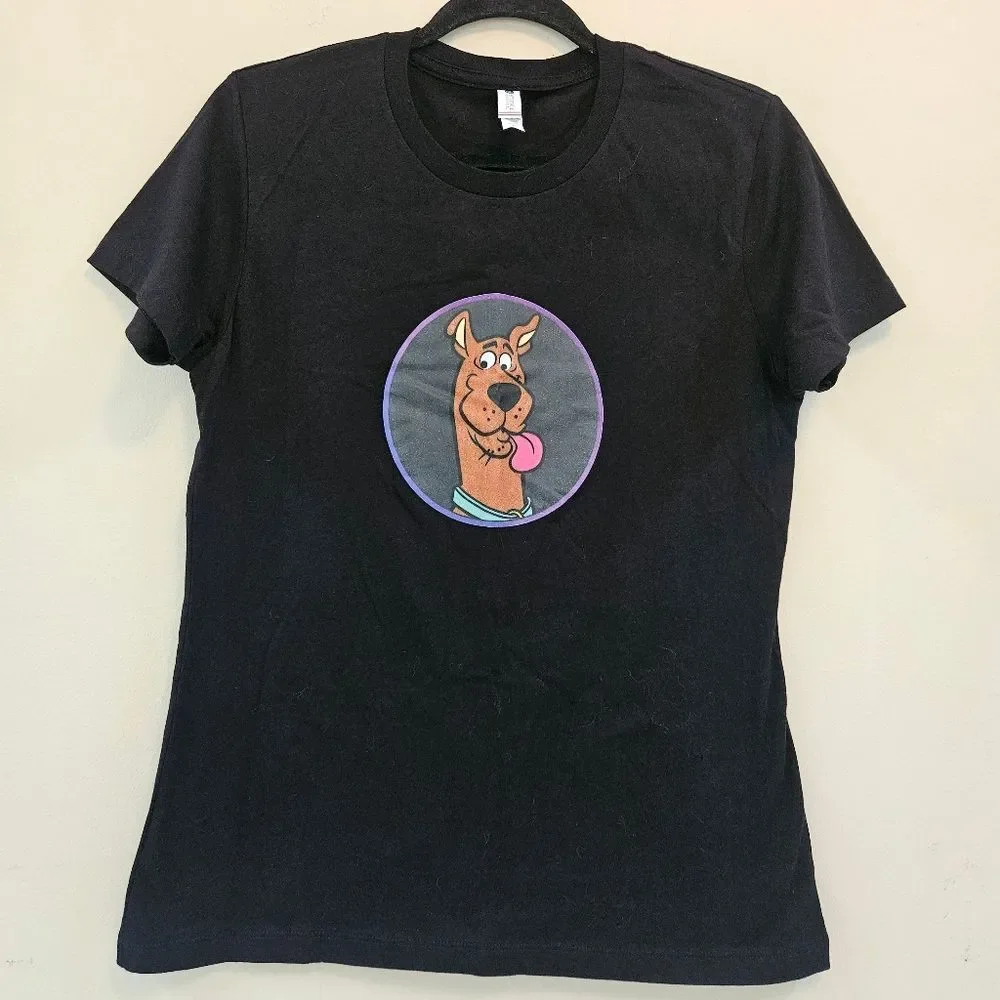 Scooby-Doo Graphic T-Shirt Black Unisex Sz Large Next Level America Made in USA